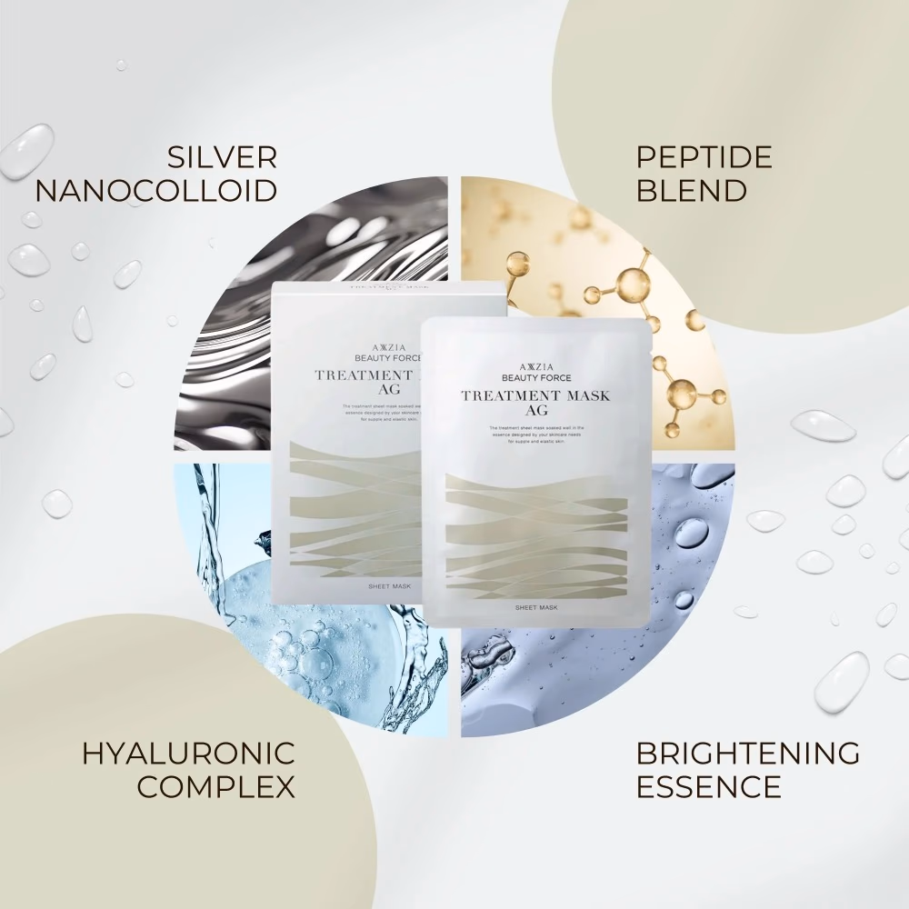 AXXZIA Treatment Mask AG Sheet Mask 1s 3