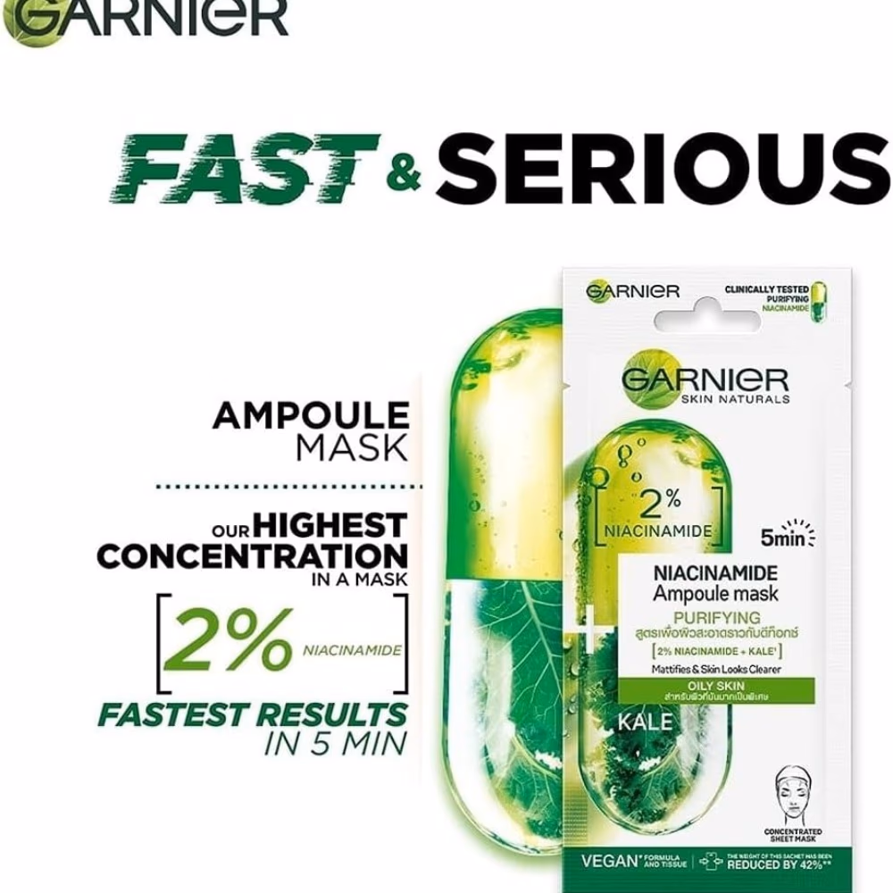 Garnier SkinActive Niacinamide Detox Sheet Mask 15ml 3
