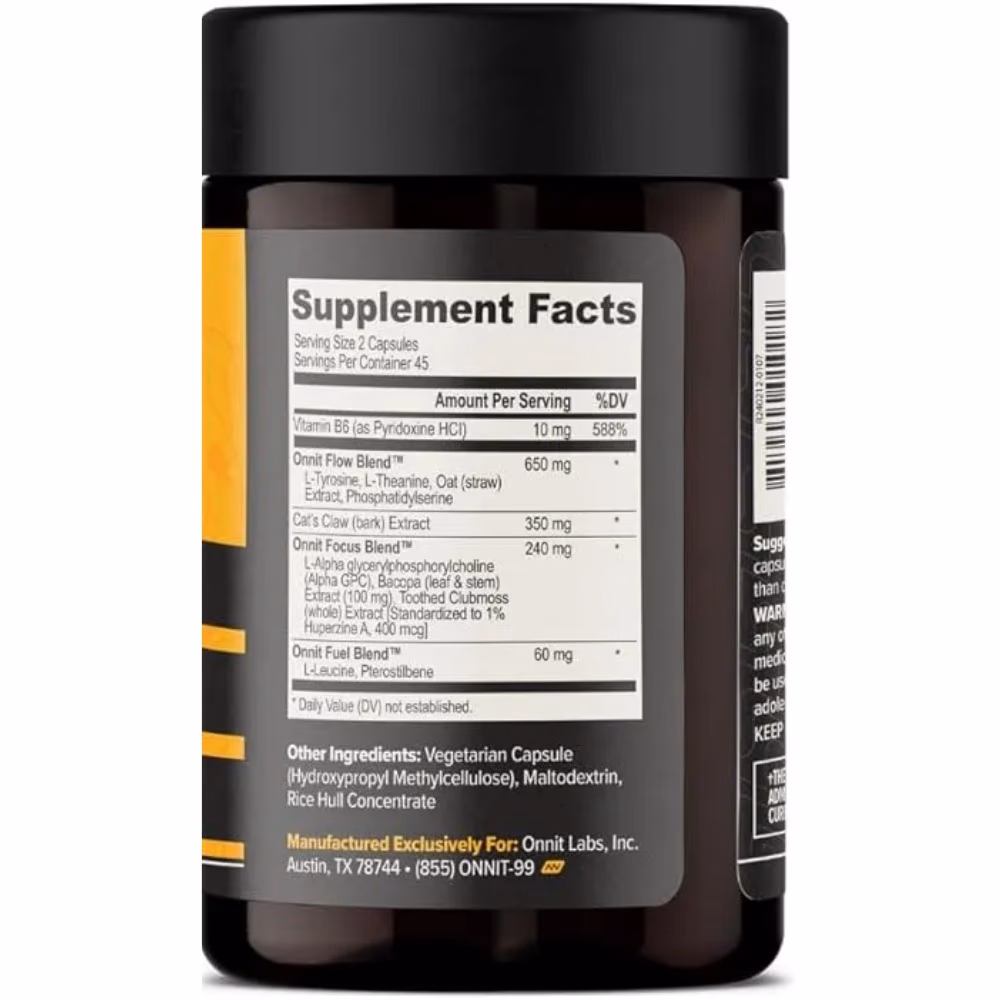 Onnit Alpha Brain 90 Capsules  3