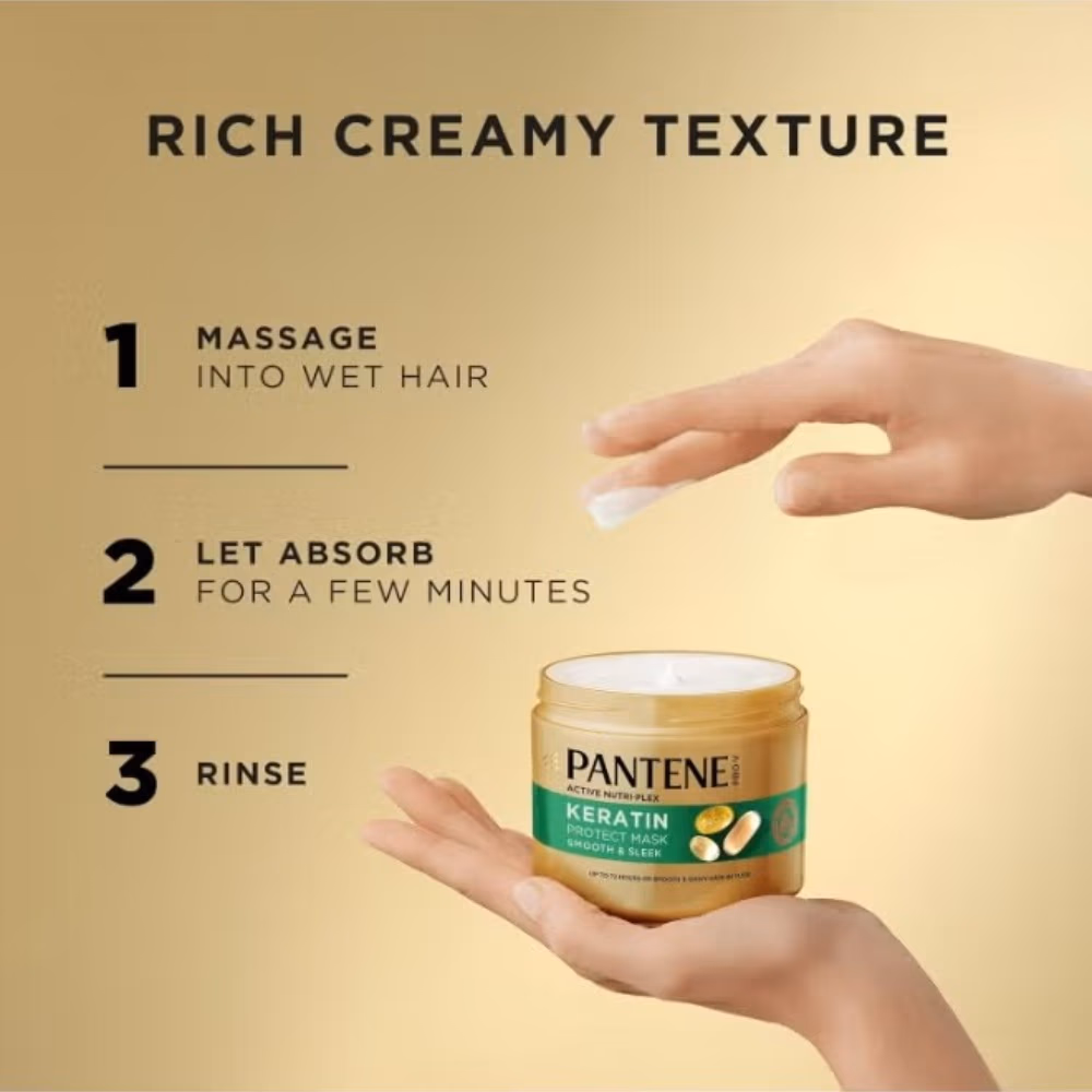 Pantene Pro V Keratin Smooth Protect Hair Mask 300ml 5