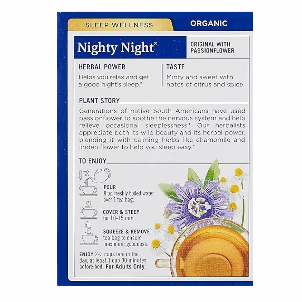 Traditional Organic Chamomile & Passion Flower Tea Bags 16s 2
