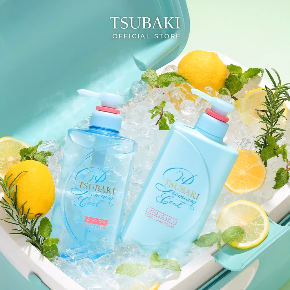 Tsubaki Premium Cool & Repair Shampoo 490ml 2