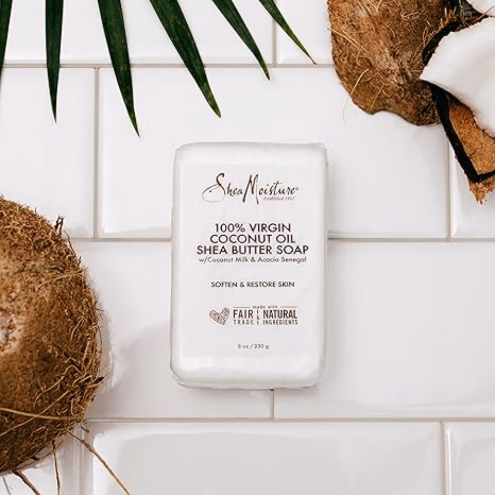 Shea Moisture Virgin Coconut Oil Shea Butter Soap Bar 230g 3