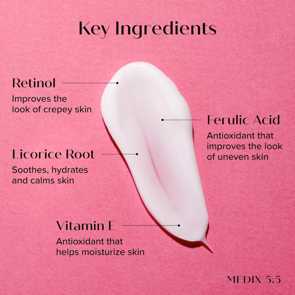 Medix 5.5 Retinol + Ferulic Acid Body Cream 444ml | Anti-Aging Moisturizer for Firming, Brightening & Hydration 2
