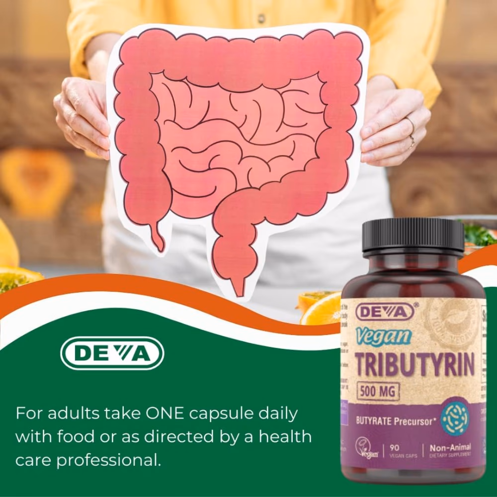 Deva Vegan Tributyrin 500Mg-90 Capsules 5