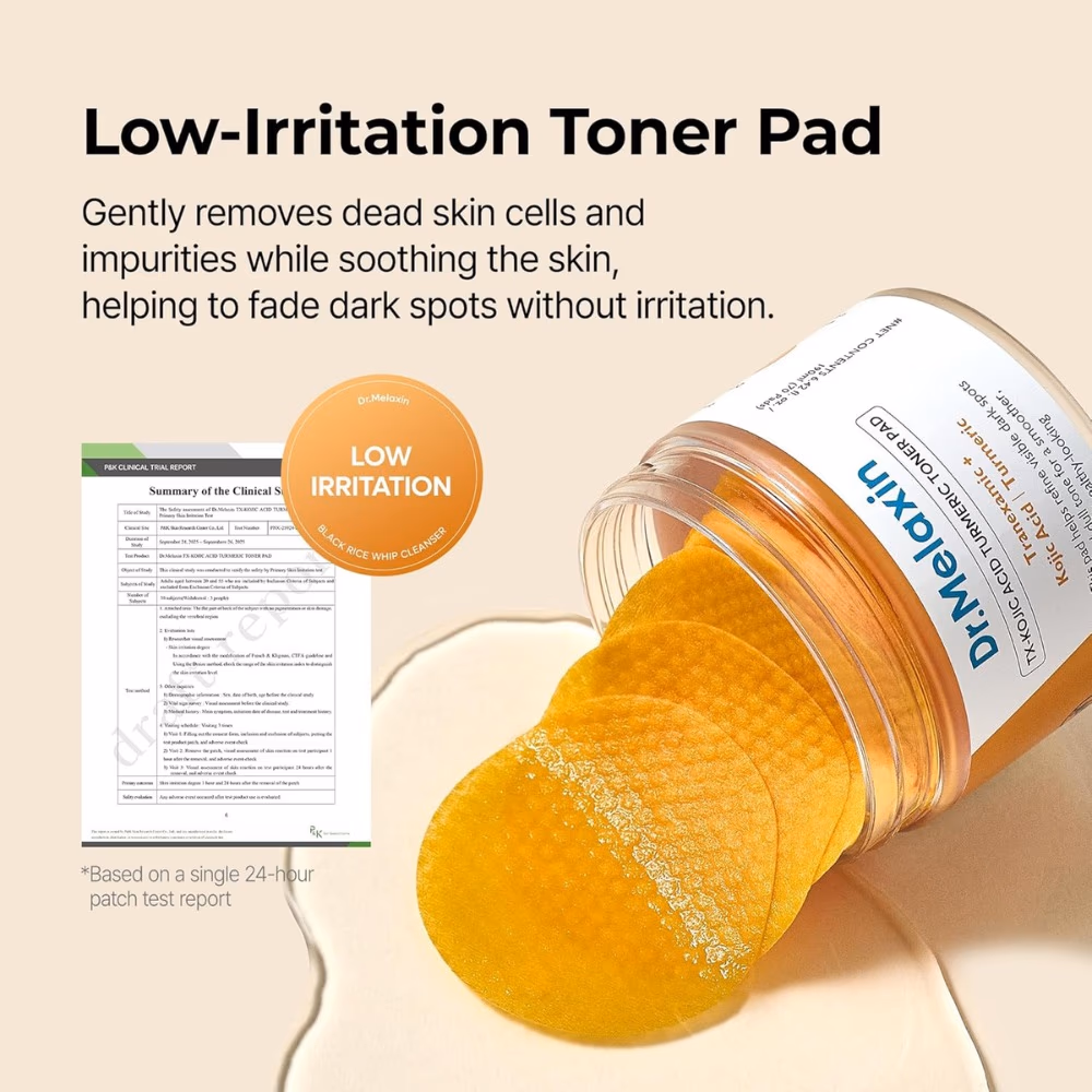 Dr. Melaxin TX Kojic Acid & Turmeric Toner-70 Pads  5