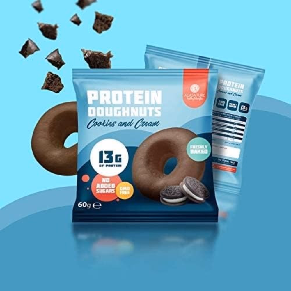 Alasature Protein Doughnuts 75gm Cookies and Cream  5