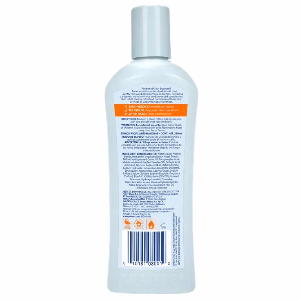 Palmers Skin Success Anti-Dark Spot Complexion Toner 250ml 2