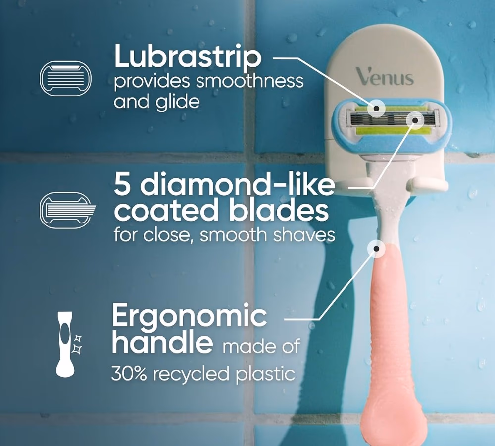 Gillette Venus Extra Smooth Pink Razor – 2 Pack 2