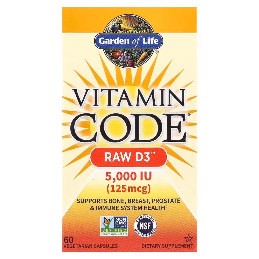 Garden Of Life Vitamin Code Raw D3 5000Iu 60 VegCapsules 2