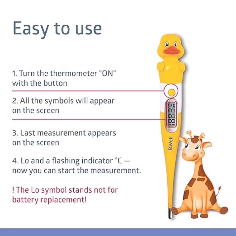 B.Well Digital Thermometer Yellow Duck PRO-06 2