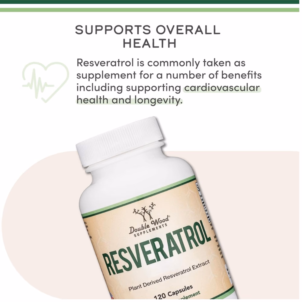 Double Wood Resveratrol Capsules 120s 2