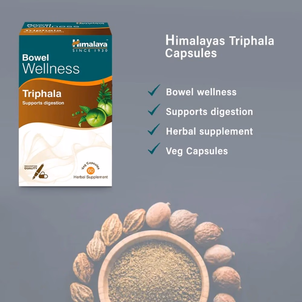 Himalaya Triphala Bowel Wellness 60 Tablets 2