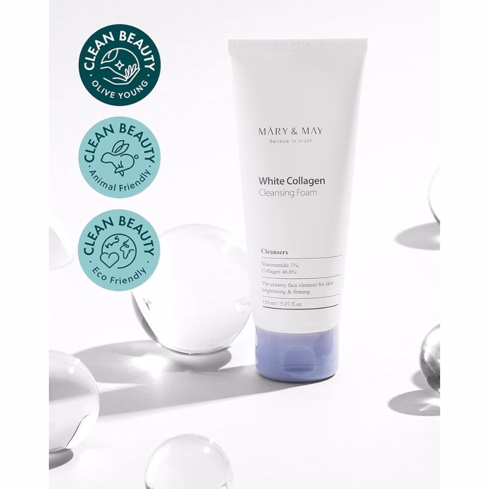 Mary & May White Collagen Cleansing Foam 150ml 3