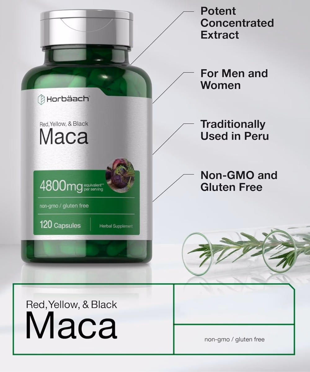 Horbaach Maca 4800mg 120 Capsules 3
