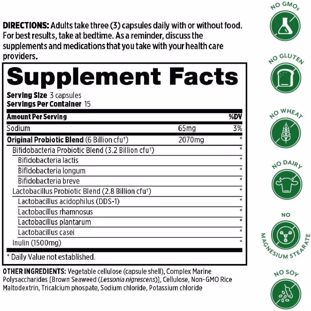 Probulin Probiotic Original Formula 6 Billion CFU - 45 Capsules 5