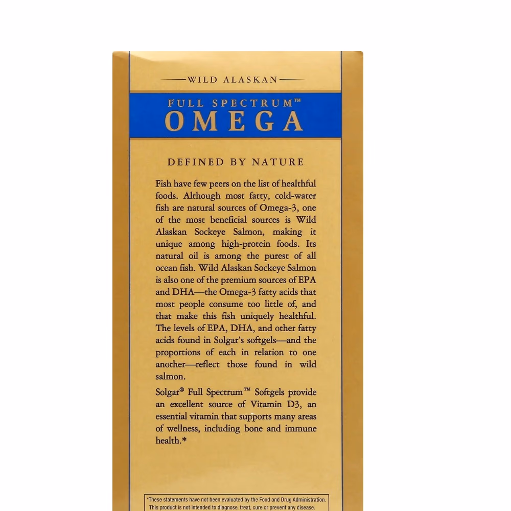 Solgar Wild Alskan  Omega -120 Softgels 2