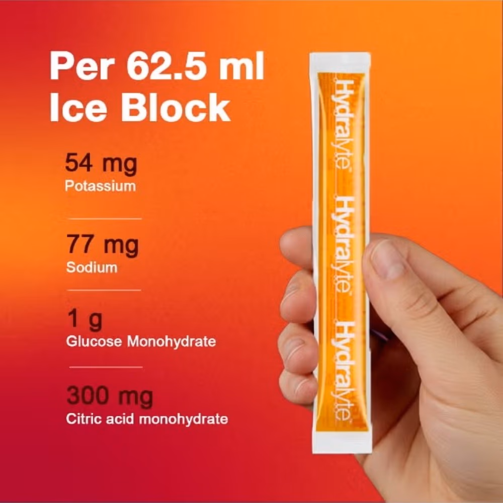 Hydralyte Ice Blocks Orange 16s 4