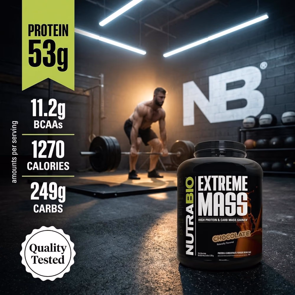 Nutrabio Extreme Mass 2722gm - Chocolate 4