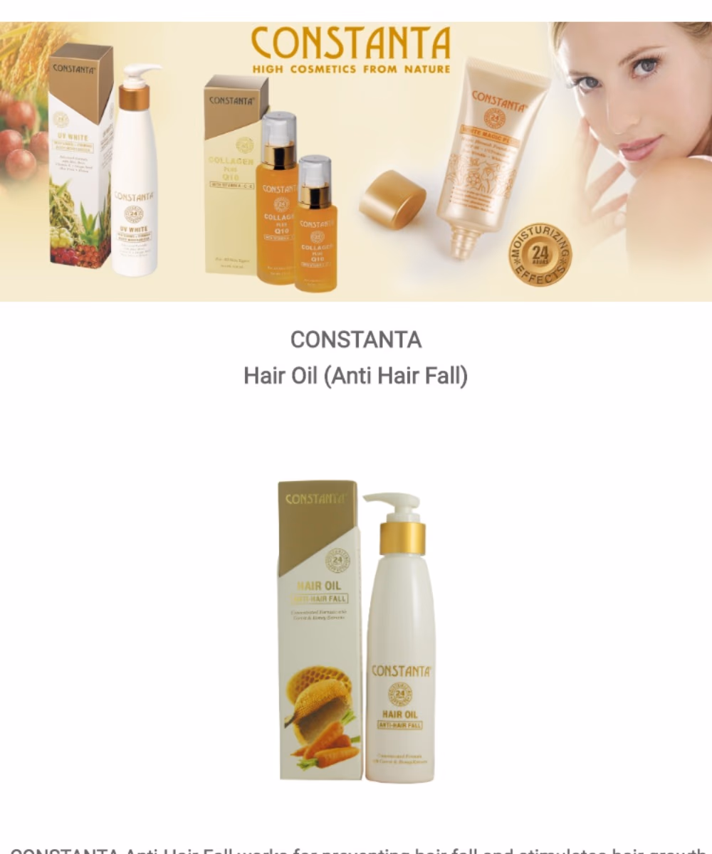 Constanta Hair Oil with Keratin 100ml 2