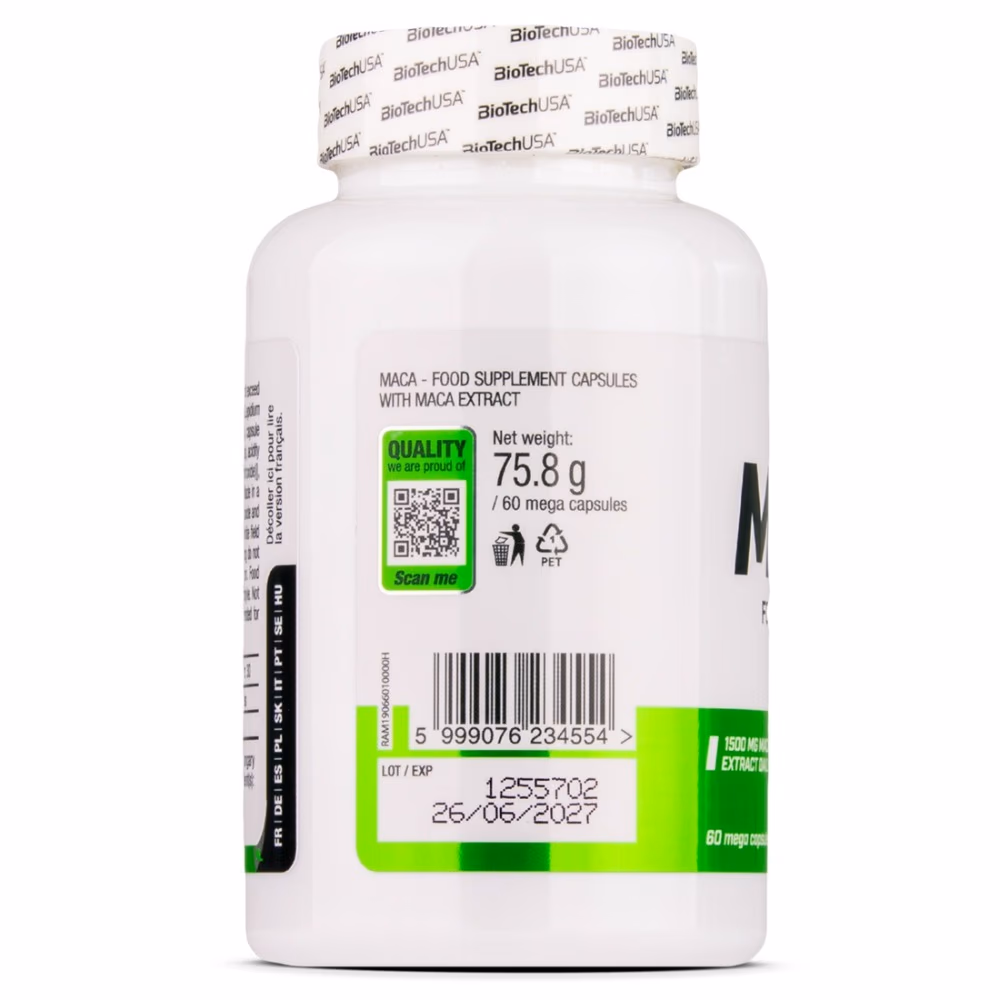 BioTechUSA MACA 1500mg - 60 Capsules 2