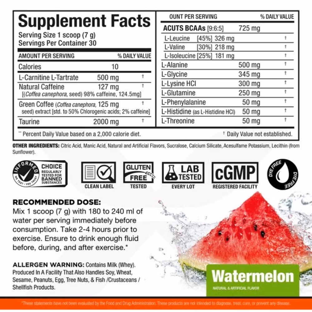 Allmax Amino Cuts Watermelon 30 Servings 2