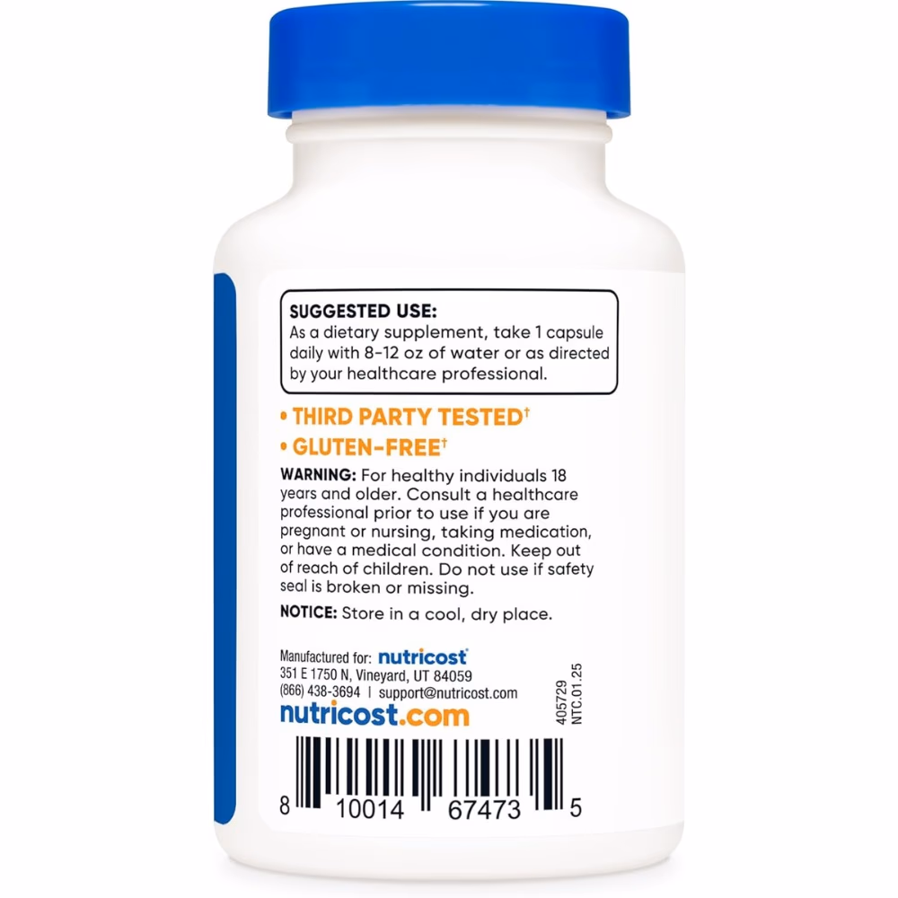 Nutricost Potassium Iodide 65mg Capsules 90s 3