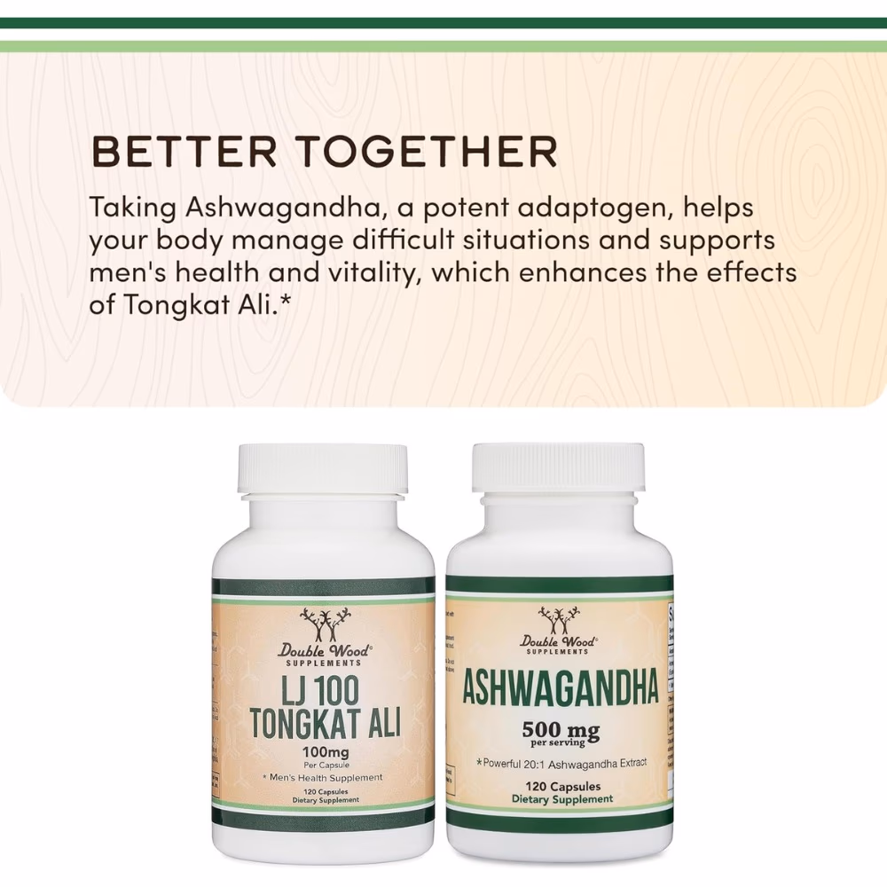 Double Wood LJ100 Tongkat Ali 100mg 120 Capsules 5
