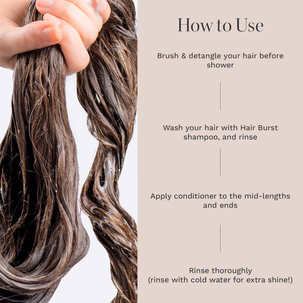 Hairburst Longer Stronger Hair Conditioner 60ml 4
