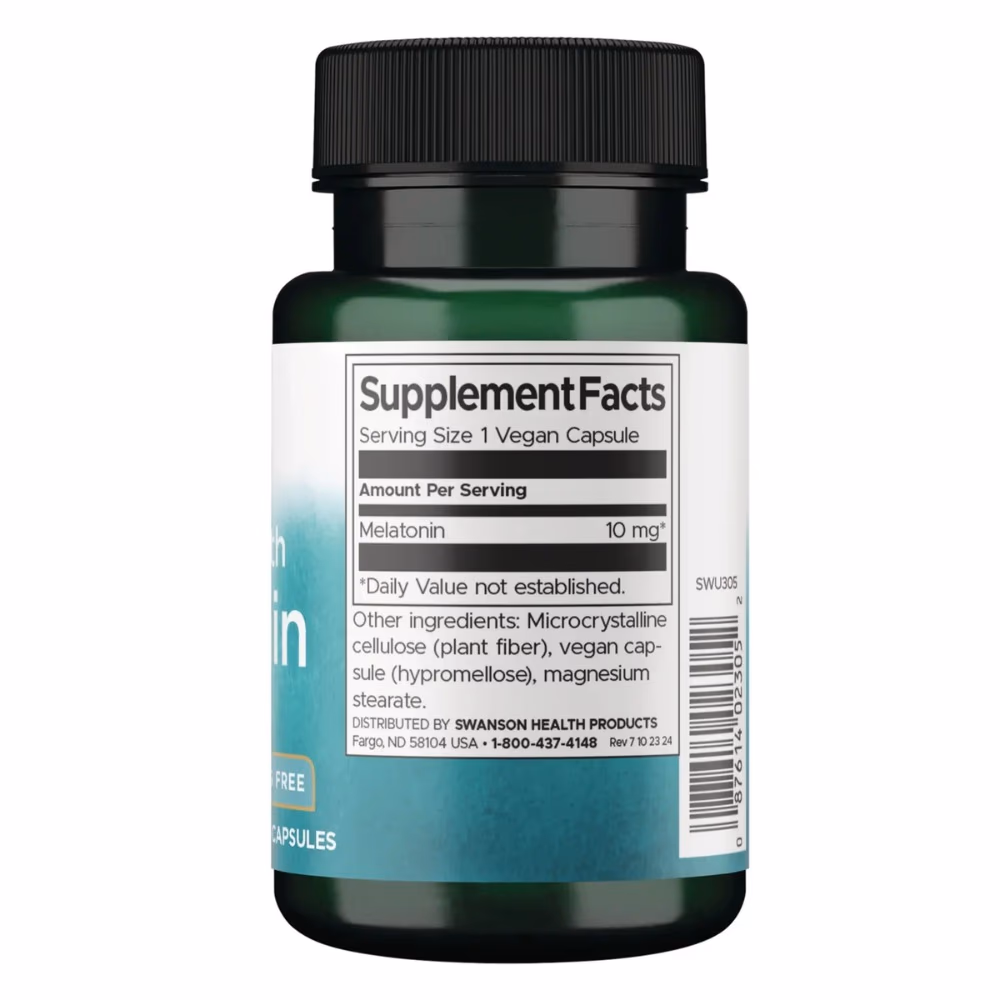 Swanson Triple Strength Melatonin- 60 Capsules 2