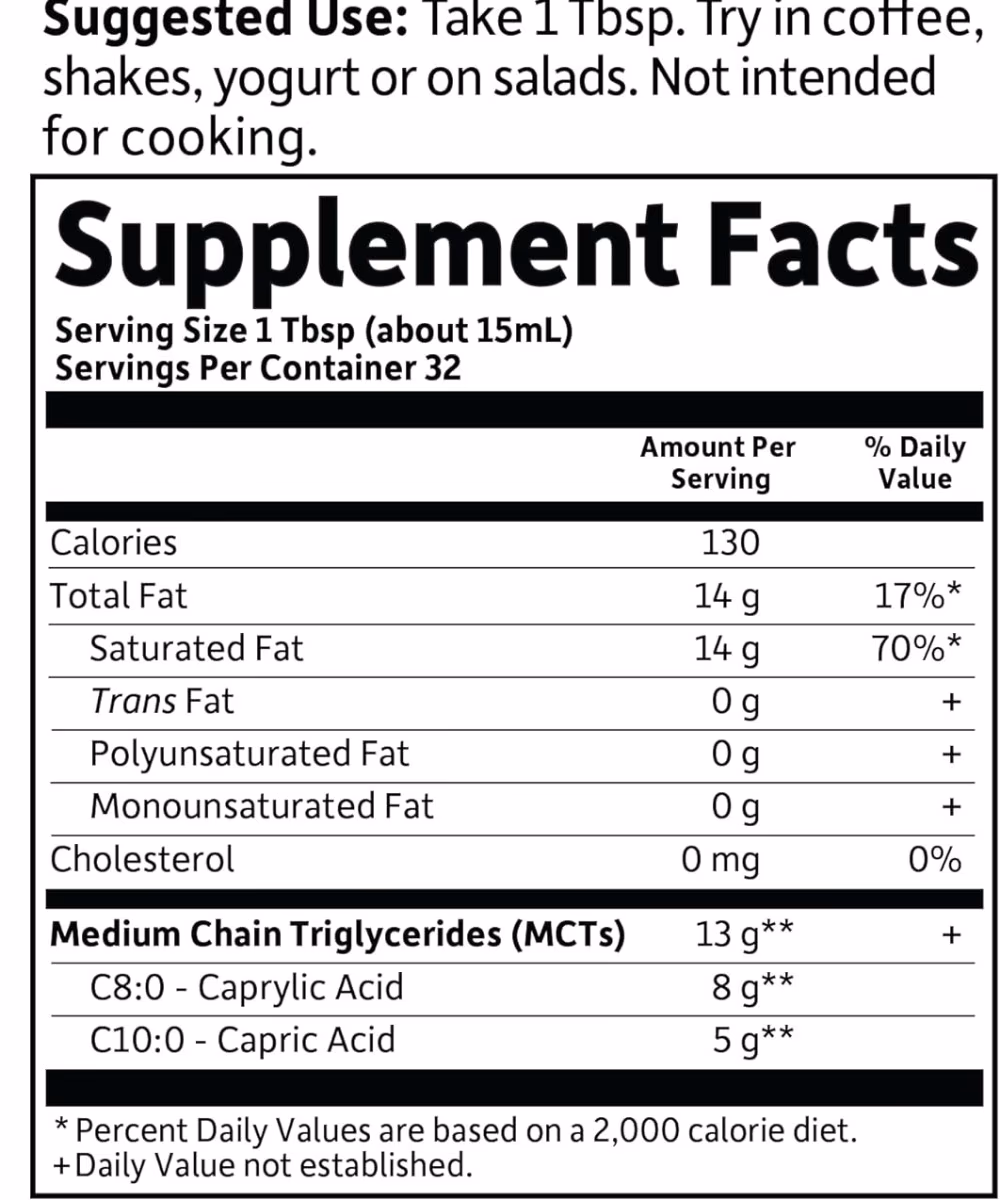 Garden of Life Dr. Formulated Brain Health 100% Organic Coconut MCT Oil 473ml 5