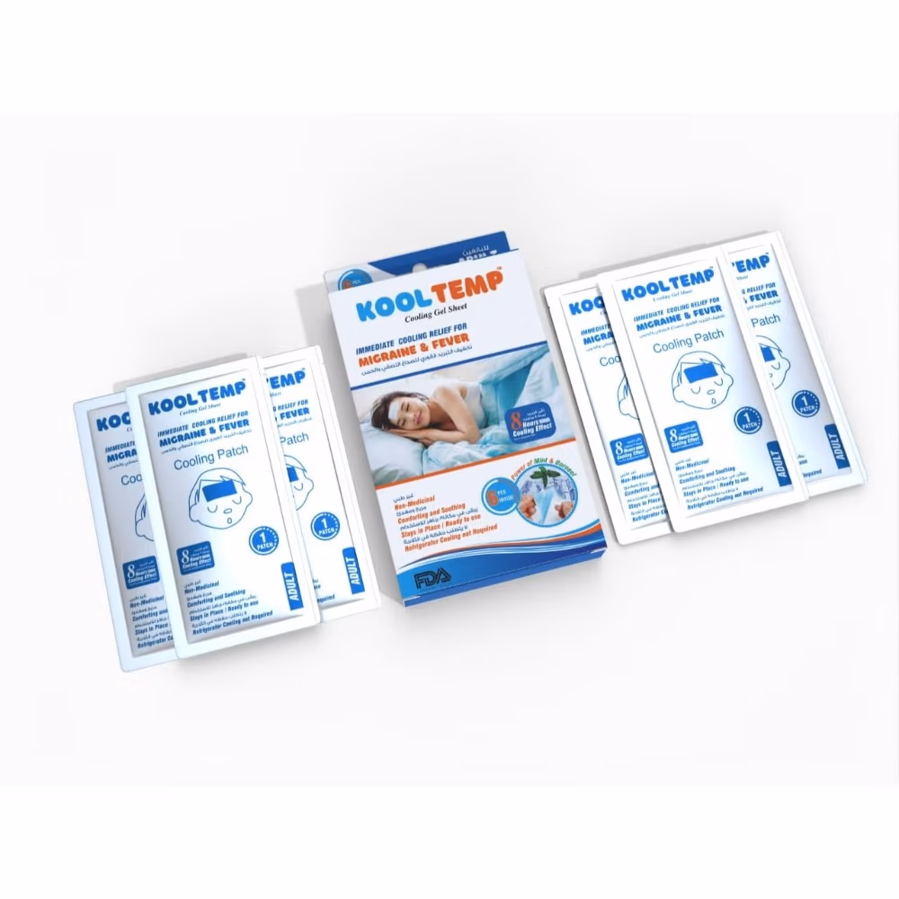 Kool Temp for Adults - Six cooling patches for Migraine and fever 3