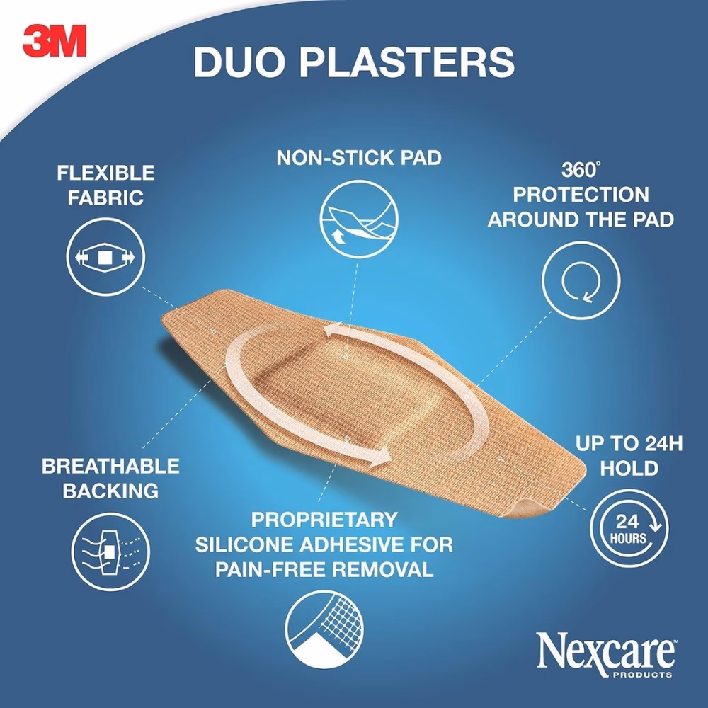 Nexcare DUO Plasters Assorted 8s 3