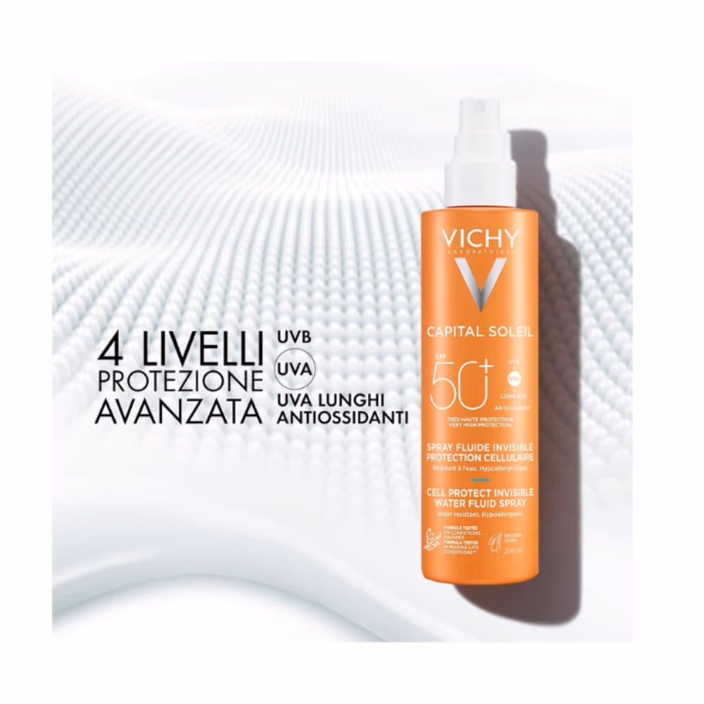 Vichy Capital Soleil SPF 50+ Cell Protect Fluid Spray 200Ml 3