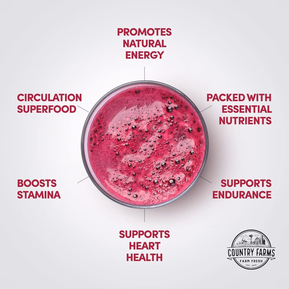 Country Farms Bountiful Beets Whole Food Beet Extract Cherry 300g 3