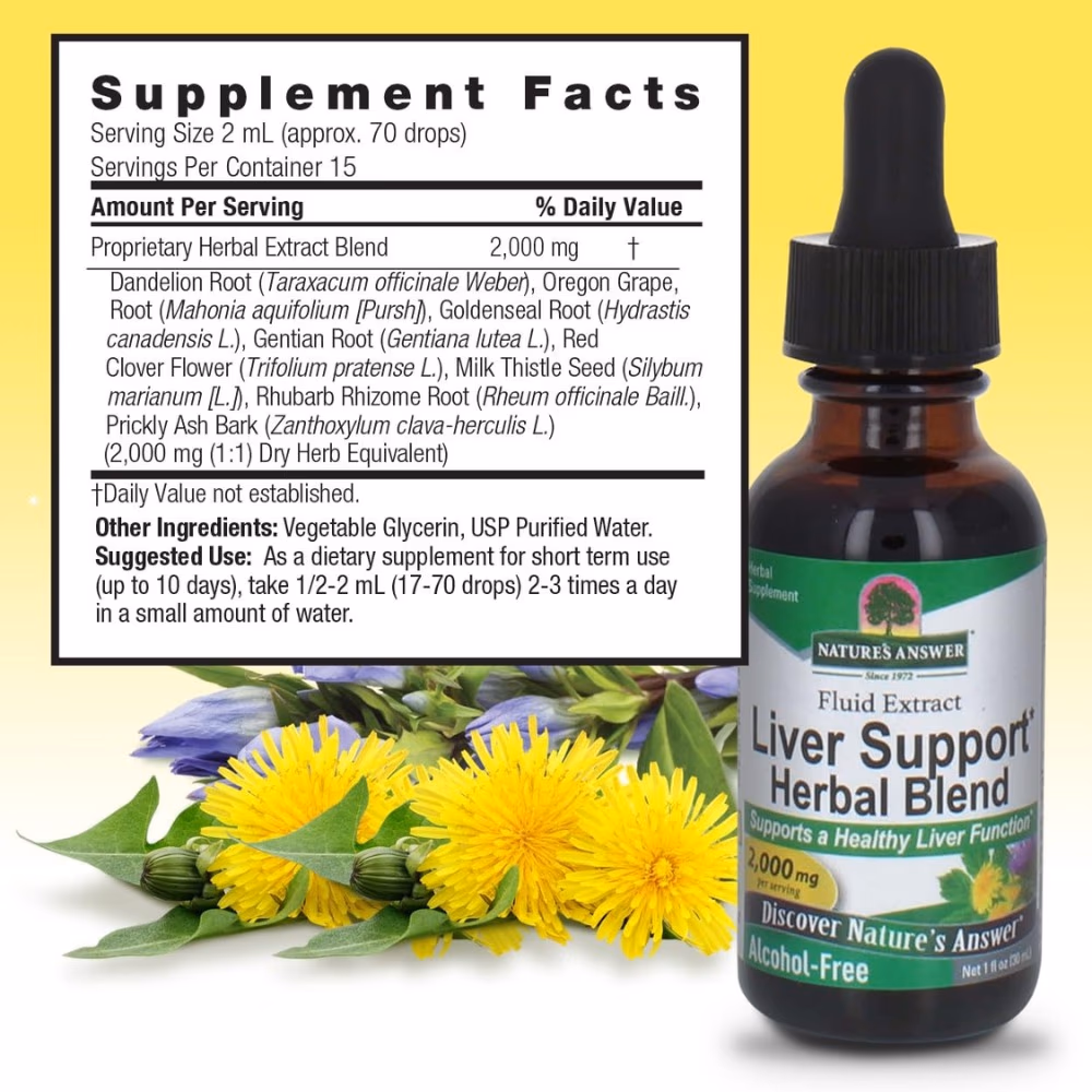 Natures Answer Liver Support 2000mg Drops 30ml 2