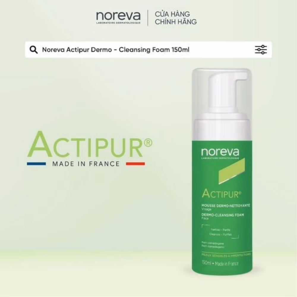 Noreva Actipur Dermo Cleansing Foam 150ml 3