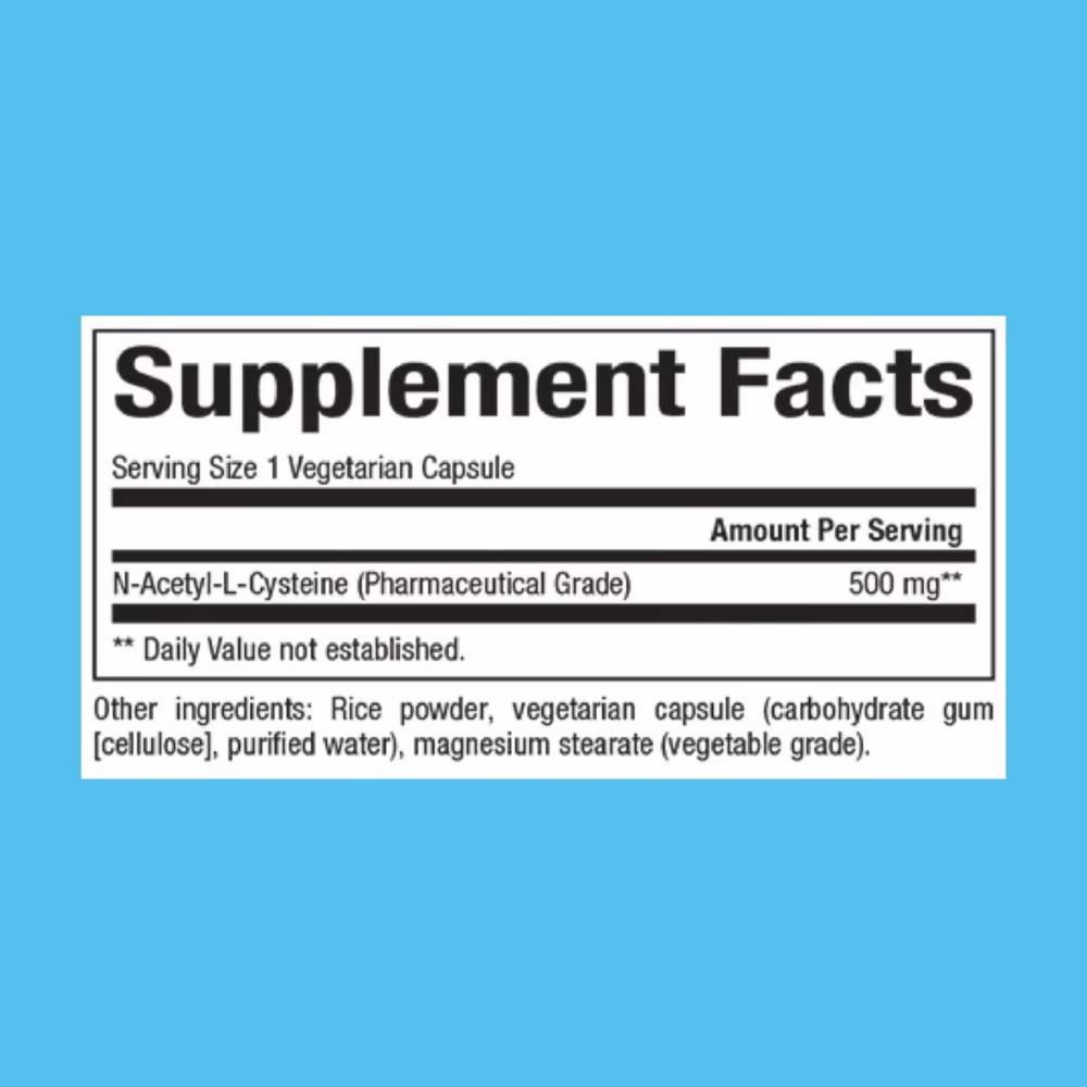 Natural Factors NAC N-Acetyl-L-Cysteine 500 Mg 4