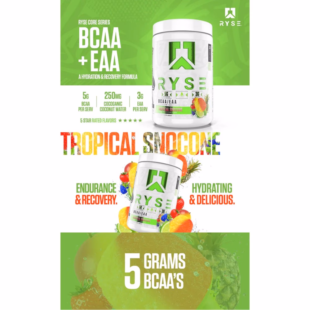 Ryse BCAA EAA Tropical Snocone 369g 4