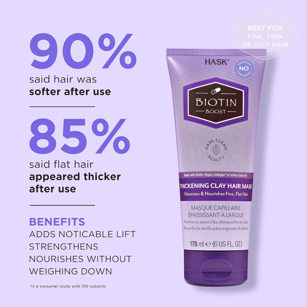 Hask Biotin Boost Thickening Clay Hair Mask 178ml 2