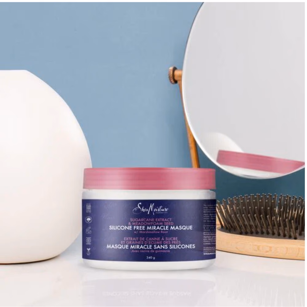 SheaMoisture Sugarcane Extract & Meadow Foam Seed Silicone-Free Miracle Masque (340g) 2