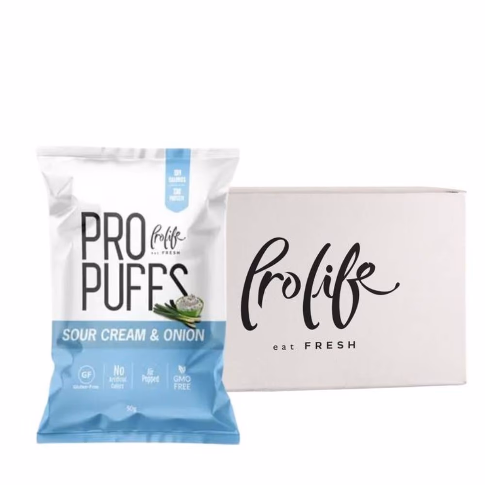 Pro Life Pro Puffs Sour and Cream Onion 50g 3