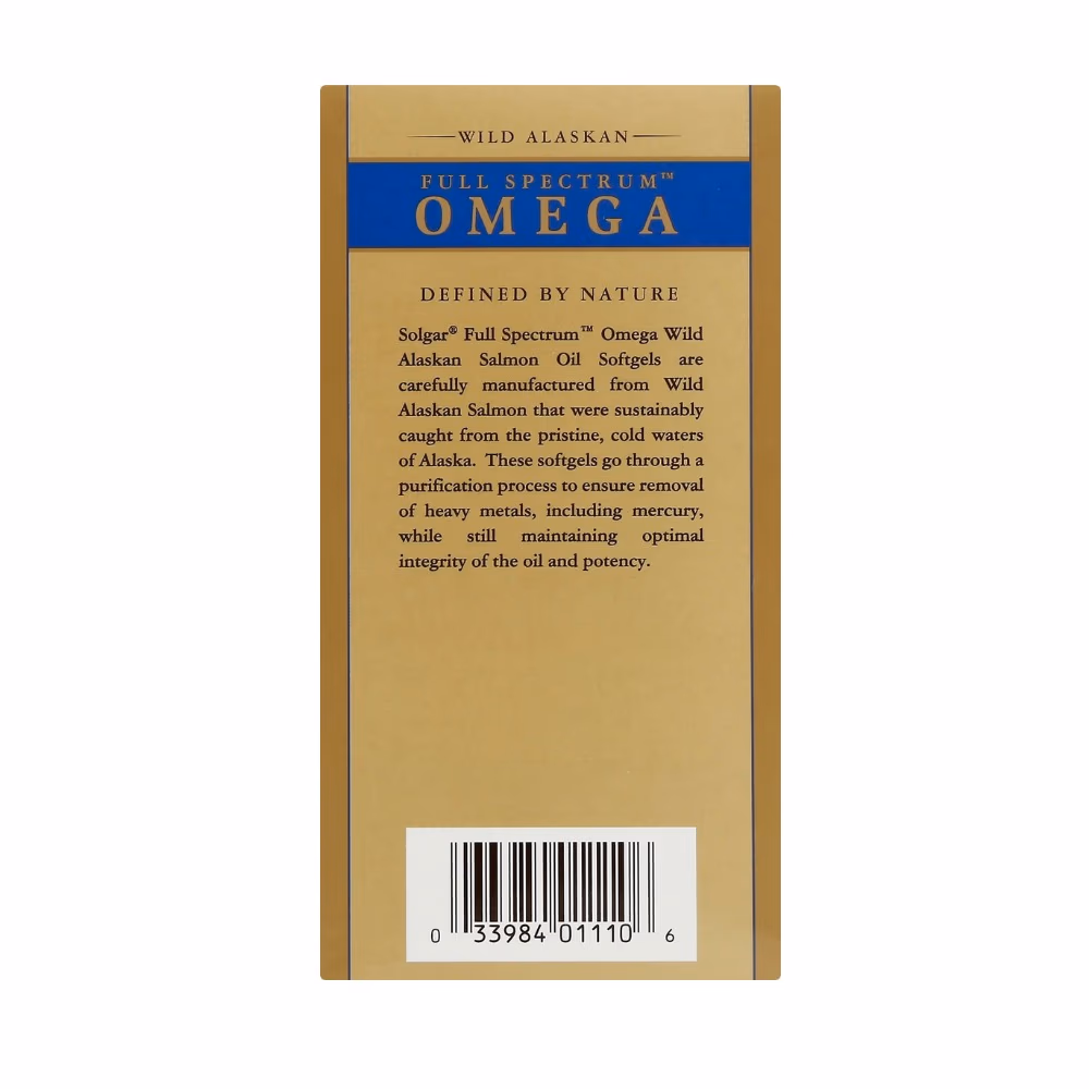 Solgar Wild Alskan  Omega -120 Softgels 4