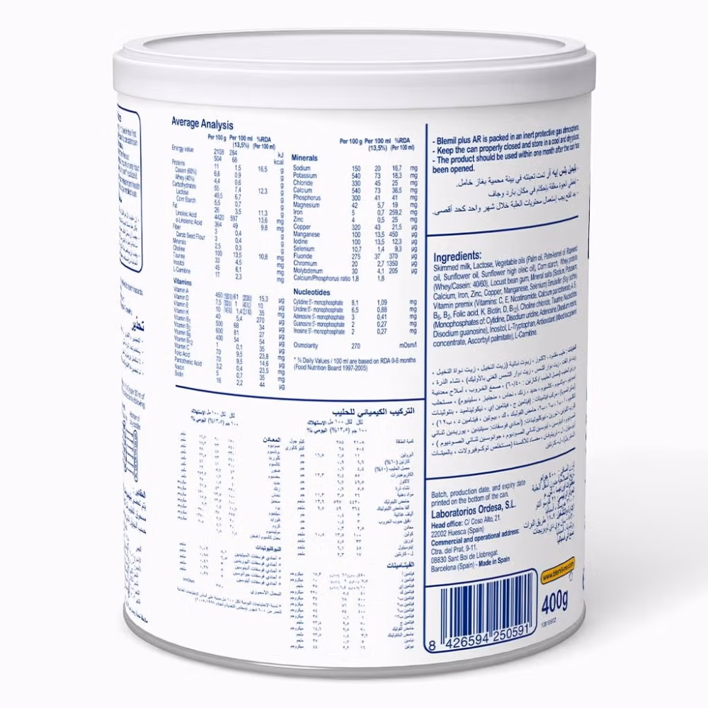Blemil Plus AR For 1 To 12 Months 400Gm 2