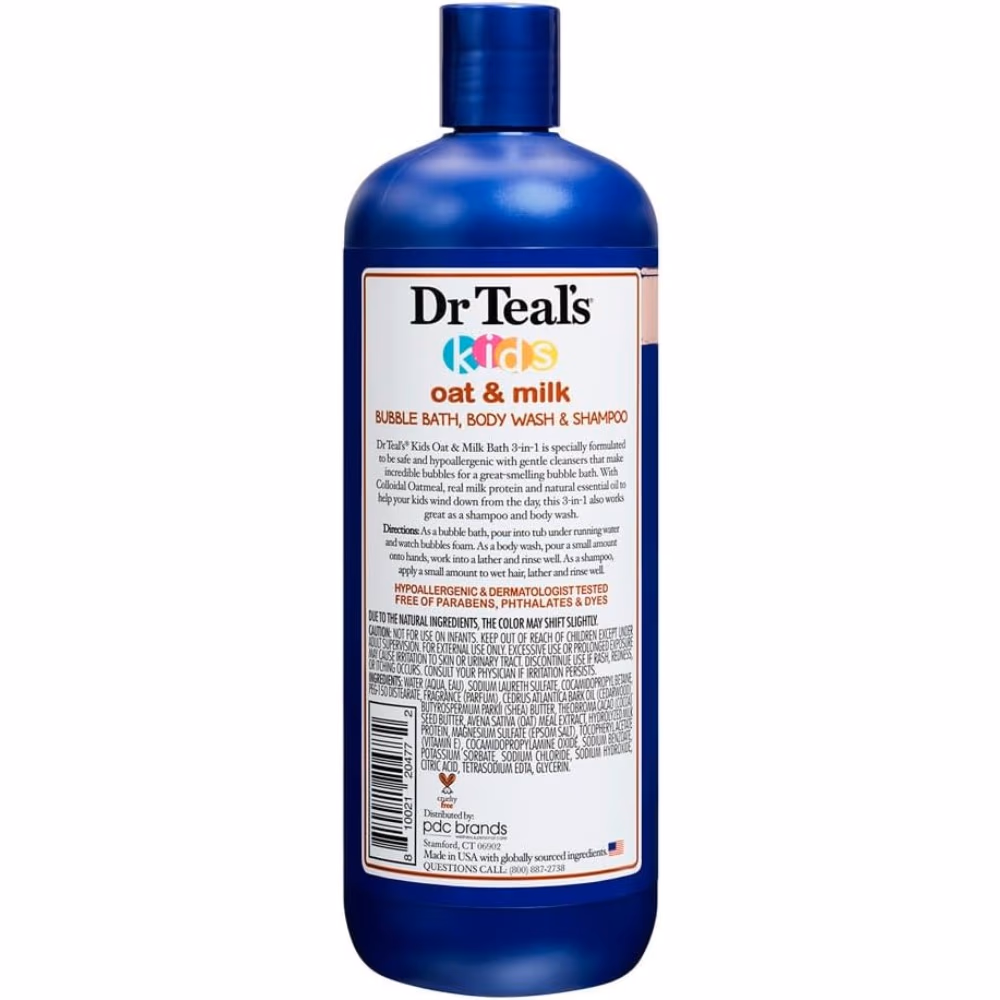 Dr Teal's Kids 3-In-1 Oat & Milk Body Wash Shampoo 591ml 2