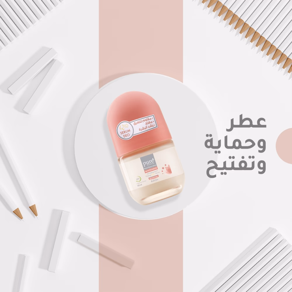 Pure Beauty Sensation Roll-On Whitening Antiperspirant Q10 Serum 3