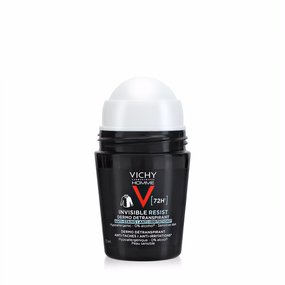 Vichy Deo Homme Sensitive Skin Roll On 48H 50Ml-Black 3