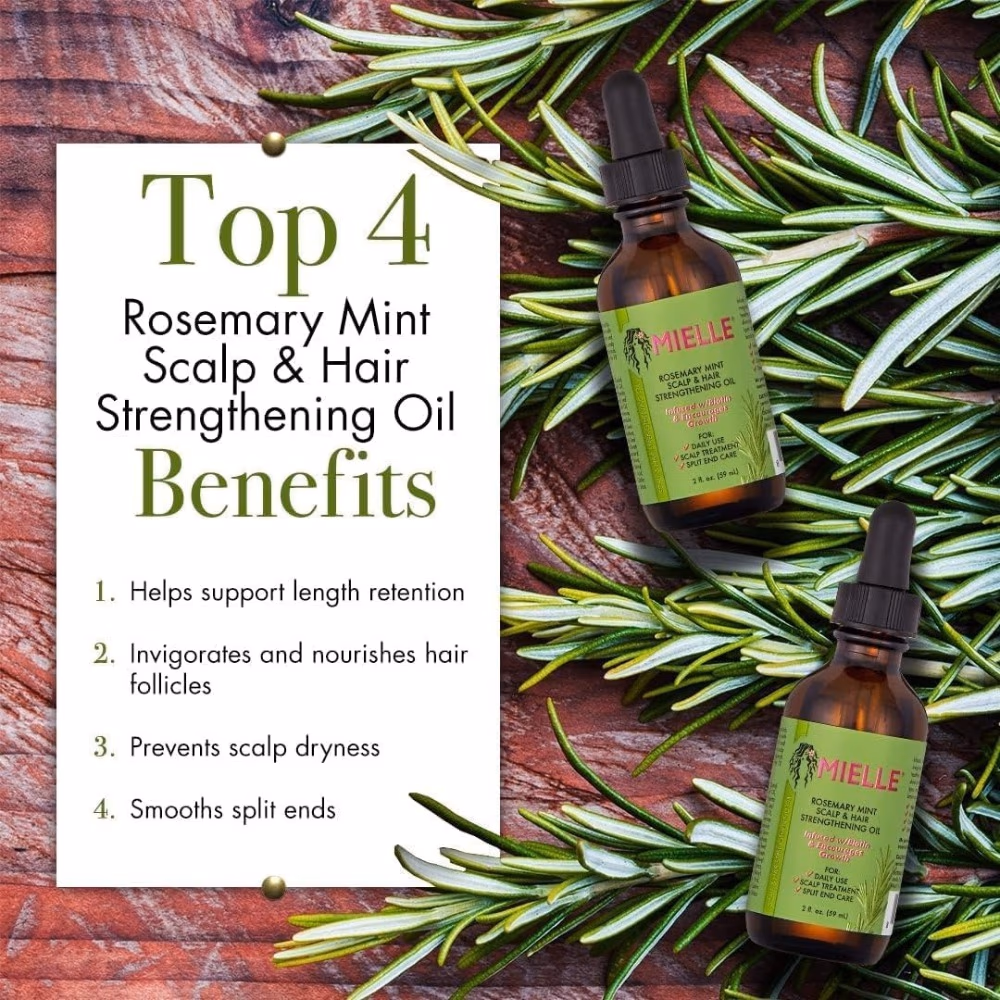 Mielle Rosemary Mint Strengthening Hair Oil 59ml 5