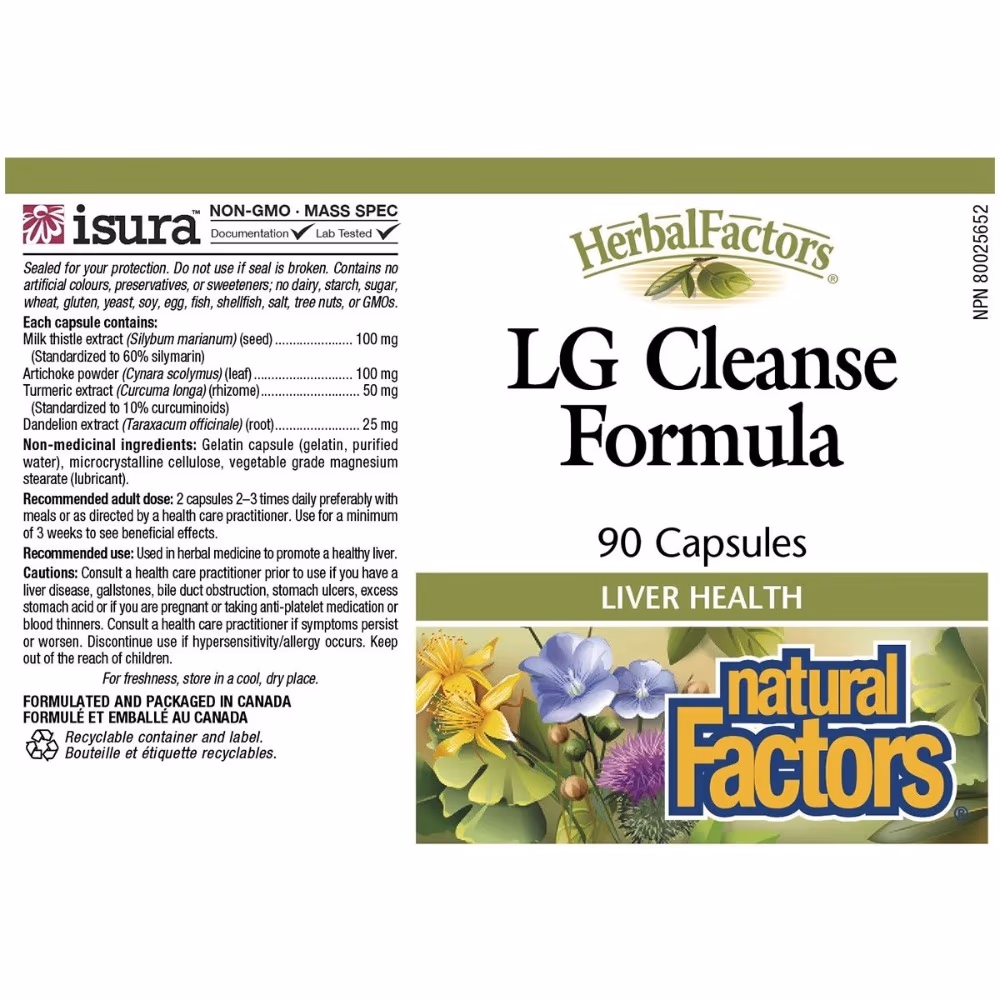 Natural Factors LG Cleanse Formula 90 Capsules 2