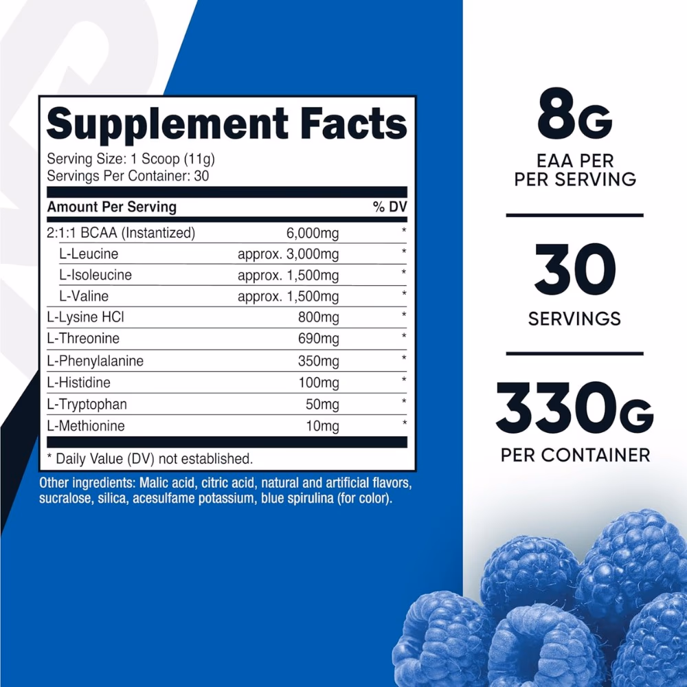 Nutricost EAA Blue Raspberry 330g 2